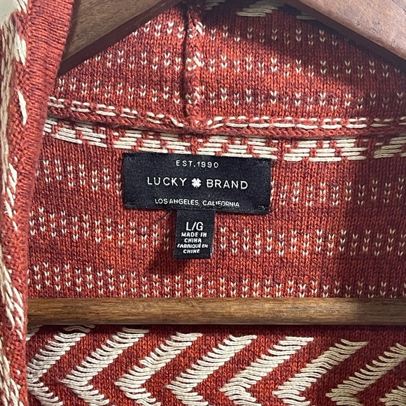 Lucky Brand women’s Aztec cardigan size large - Picture 2 of 4